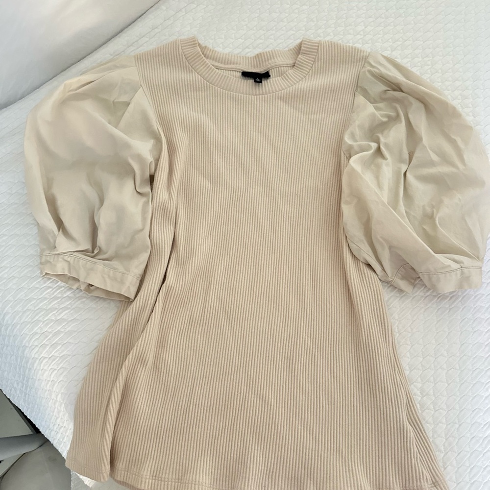 Cream Puff Sleeve Top Who What Wear